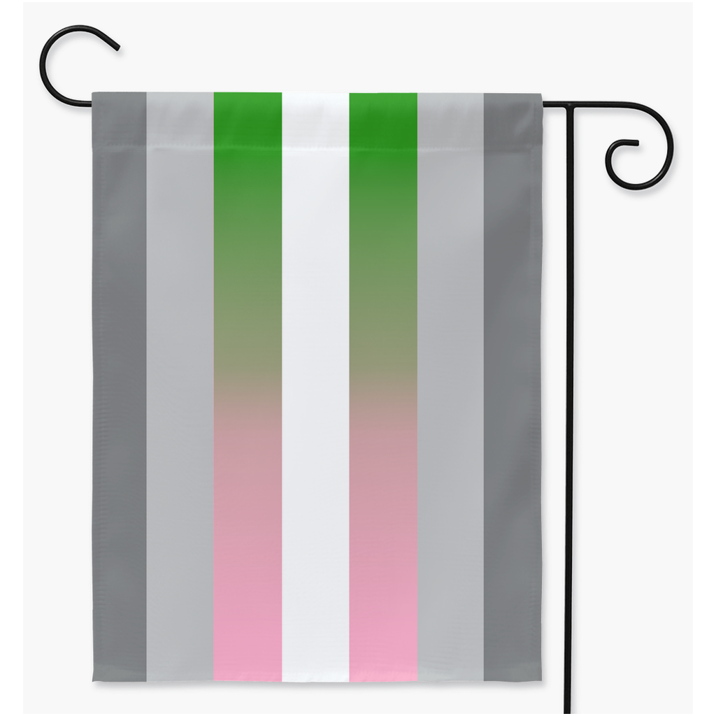 Demigirl Neutrois Pride Yard and Garden Flags | Single Or Double-Sided | 2 Sizes