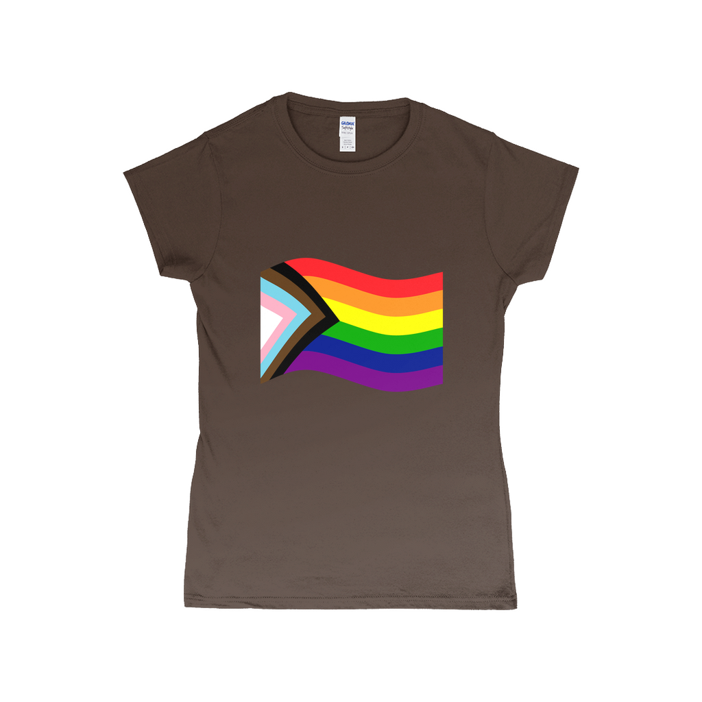 Rainbow Pride Flag Fitted Tshirt | Choose Your Flag | Gildan