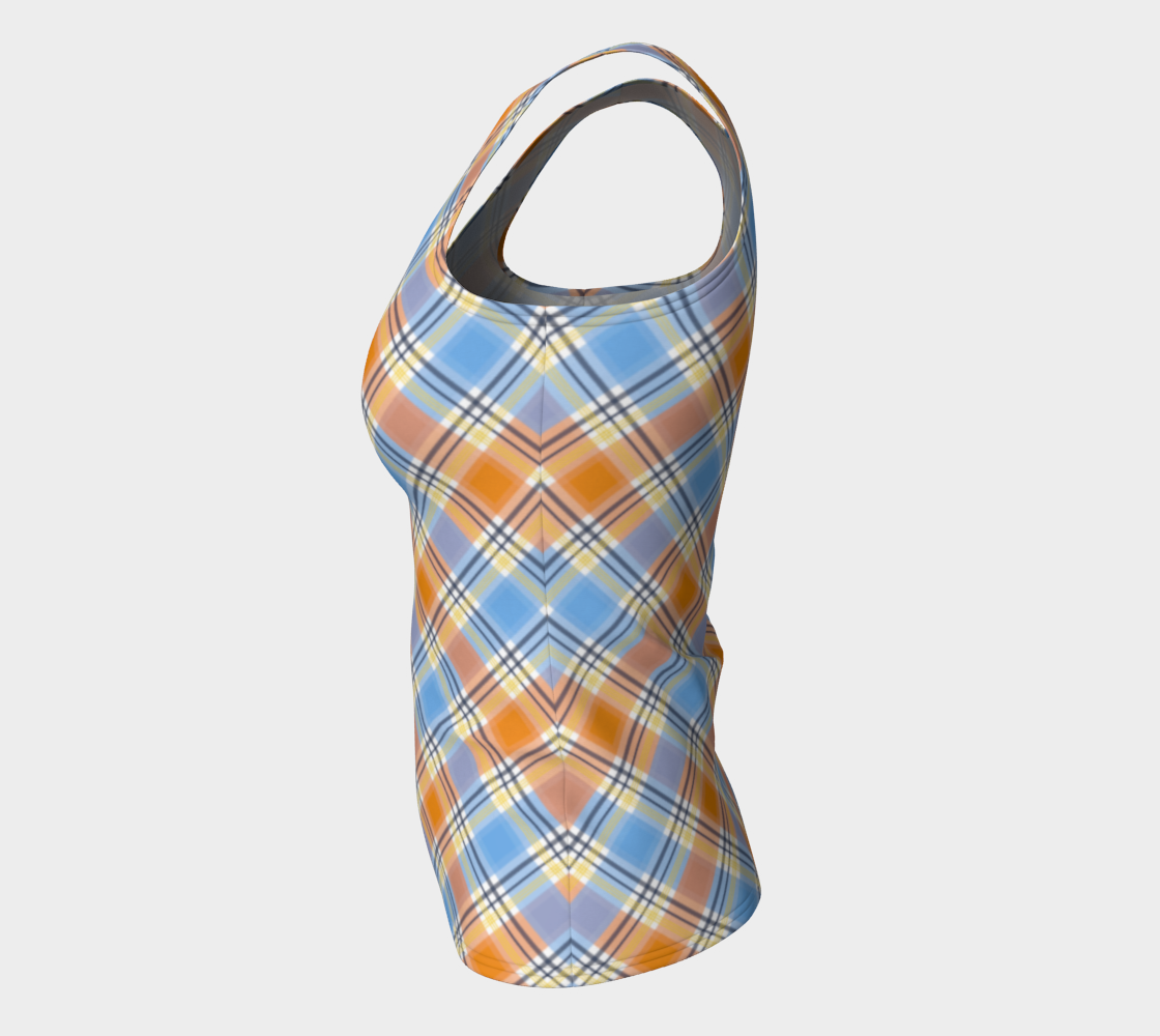 Pride Plaid/Argyle Fitted Tank | Regular Length | Choose Your Colourway