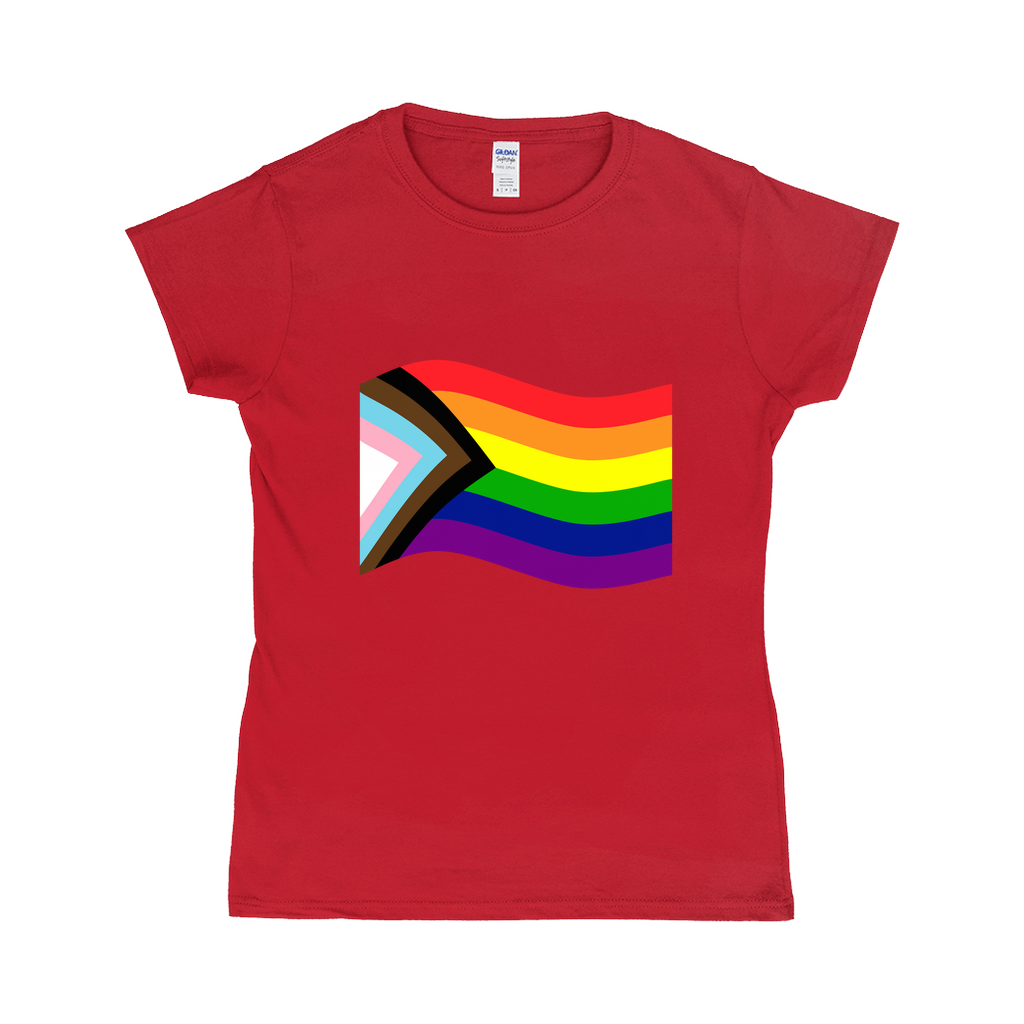 Rainbow Pride Flag Fitted Tshirt | Choose Your Flag | Gildan