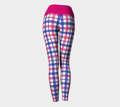 Bisexual Gingham Yoga Leggings