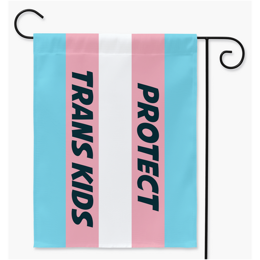 Protect Trans Kids - Avengeance Dark Yard & Garden Flags | Single Or Double-Sided | 2 Sizes