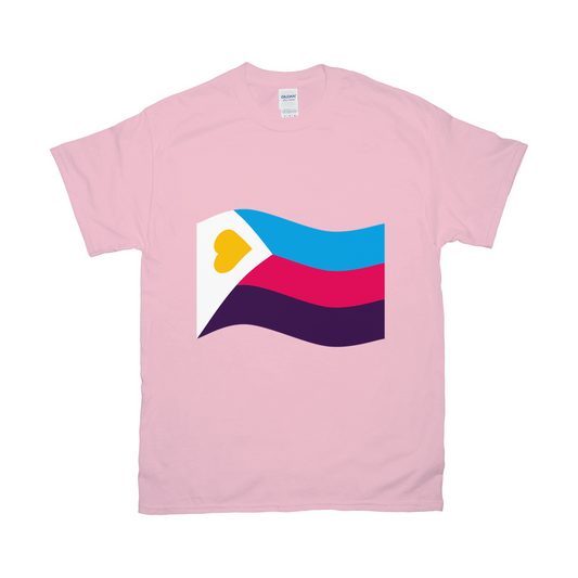 Polyamory Pride Flag Relaxed Fit Tshirt - LIGHT | Choose Your Flag