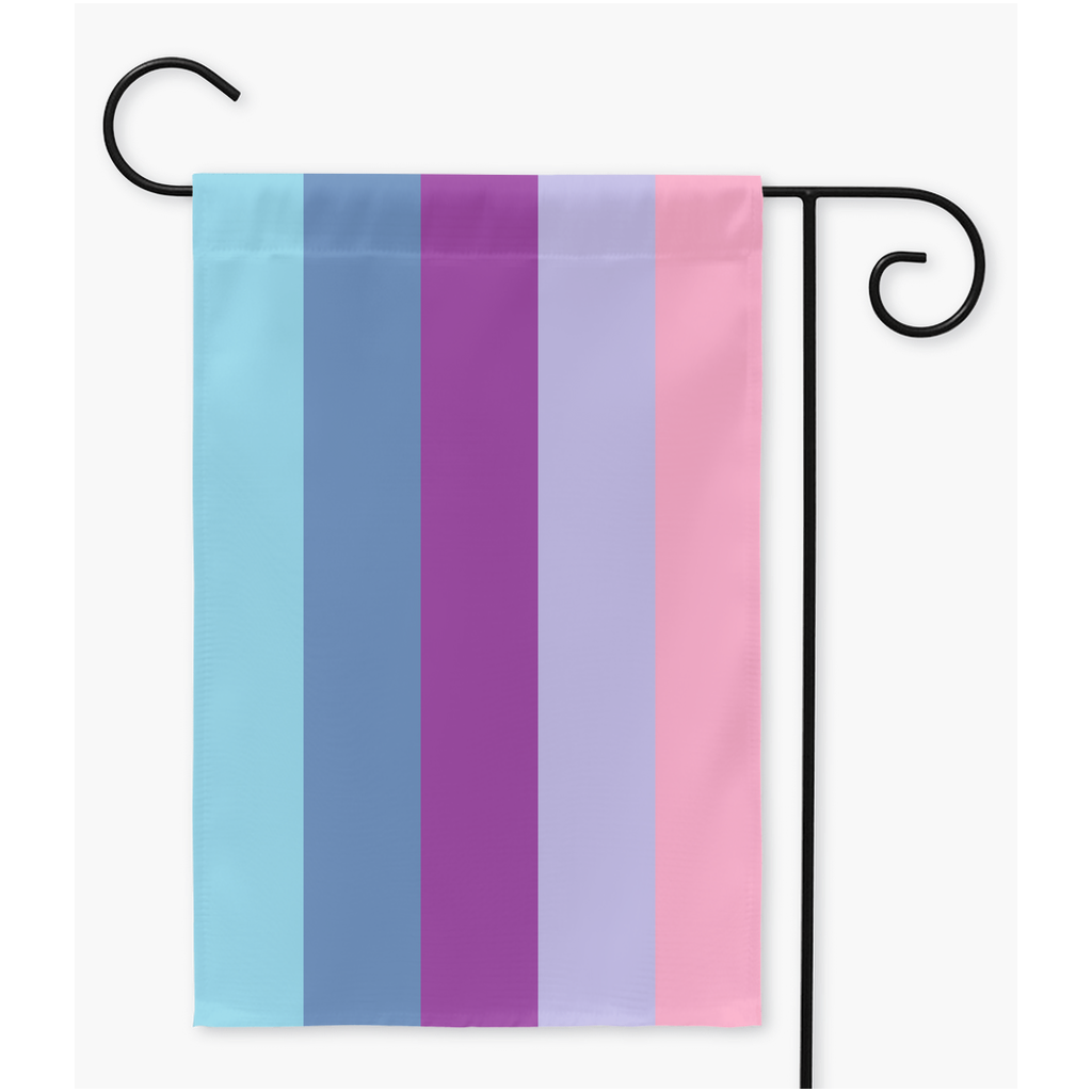 Omnigender Pride Yard et drapeaux de jardin | Simple ou double face | 2 tailles | Identité et expression de genre