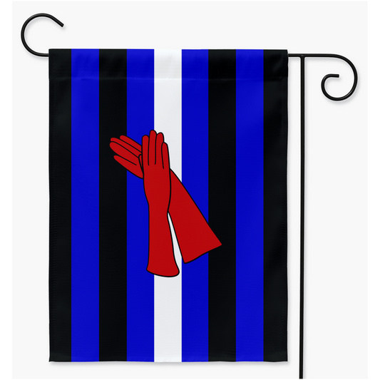 Glove Fetish Yard and Garden Flags | Single Or Double-Sided | 2 Sizes
