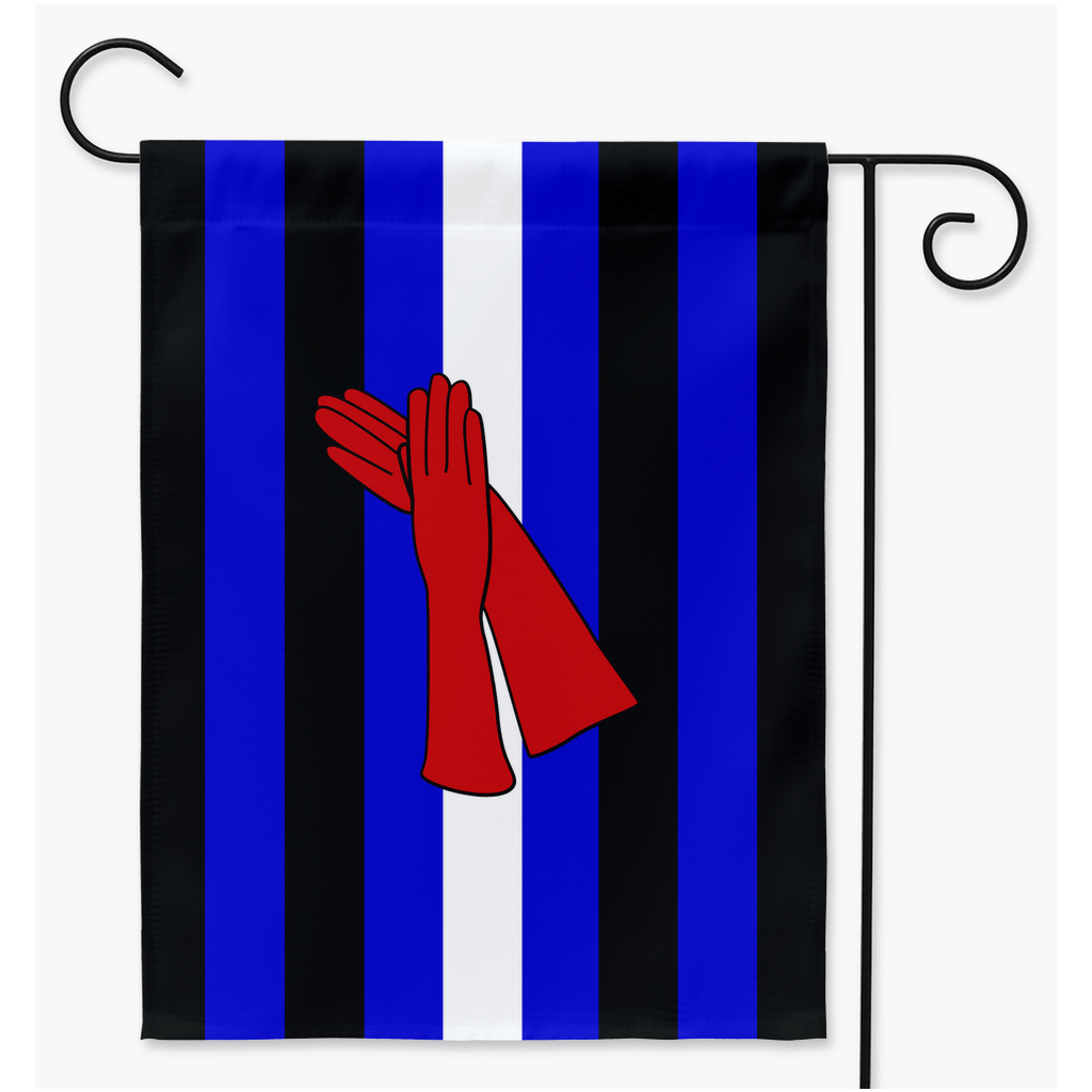 Drapeaux de cour et de jardin fétichistes des gants | Simple ou double face | 2 tailles