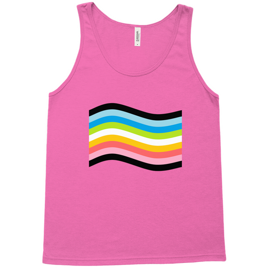 Orientation Pride Flag Relaxed Fit Tank Tops | Choose Your Flag | Bella + Canvas