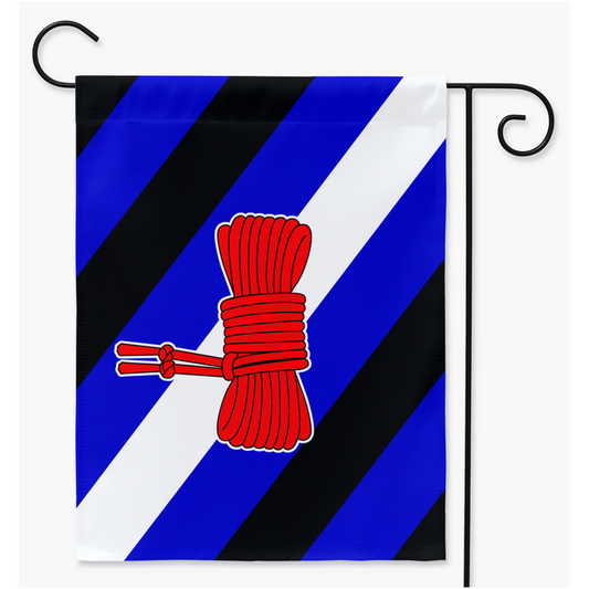 Rope Lover Yard and Garden Flags | Single Or Double-Sided | 2 Sizes | Kink and Fetish