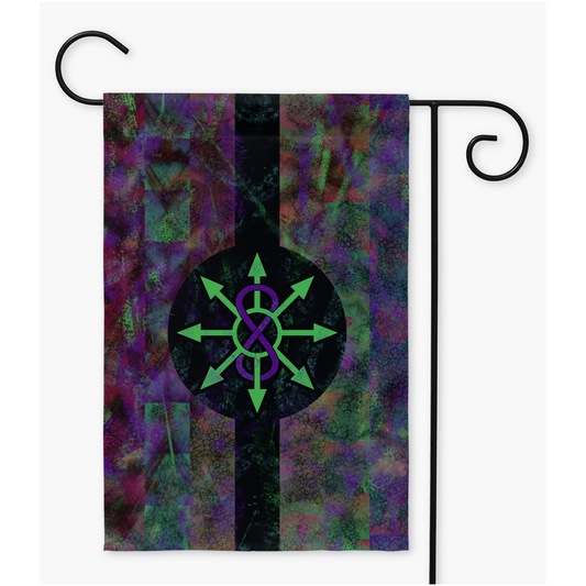 Chaotic Autistic Yard & Garden Flags | Single Or Double-Sided | 2 Sizes