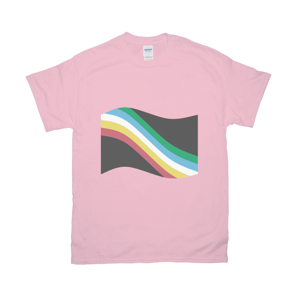 Disability Pride Flag Relaxed Fit Tshirt - LIGHT | Choose Your Flag
