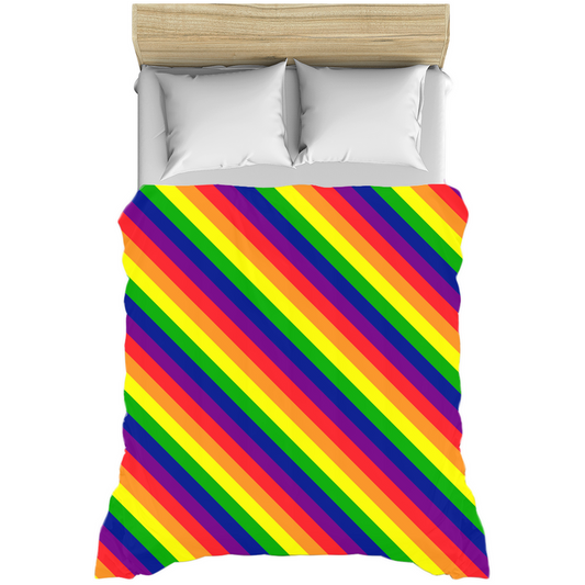 Pride Striped Duvet Covers | Twin, Queen, or King Size | Choose Your Colourway
