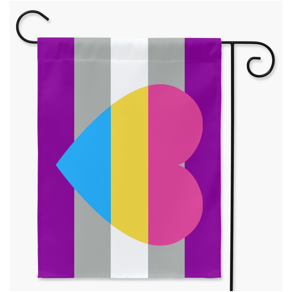 Greysexual Panromantic Pride Yard And Garden Flags | Single Or Double-Sided | 2 Sizes
