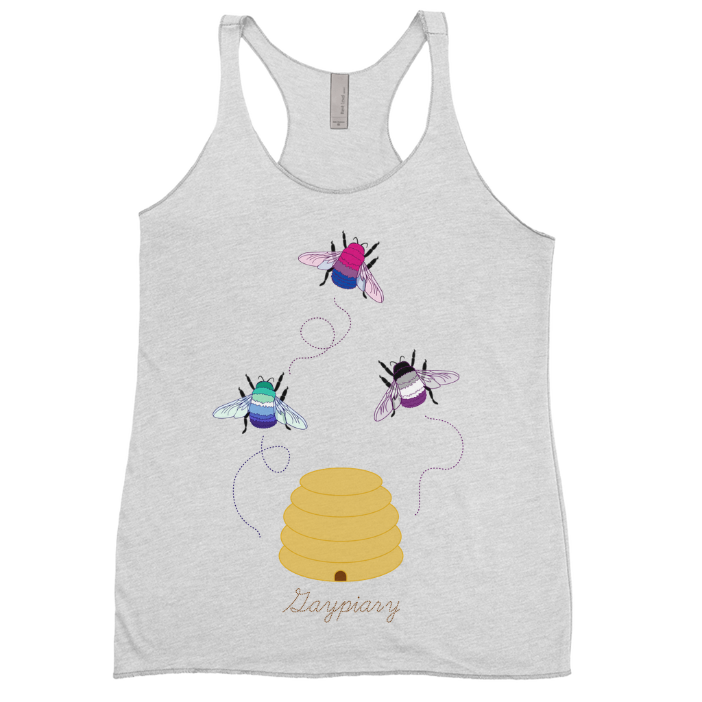 3 Bumblebees - Gaypiary | Bumblebee Racerback Tank Top Apparel ninjaferretart