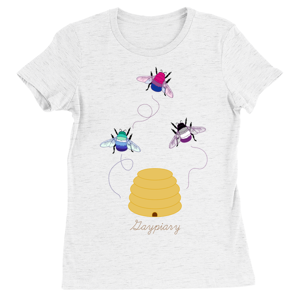 3 Bumblebees - Gaypiary DARK Fitted Tshirt | Bella + Canvas Apparel ninjaferretart