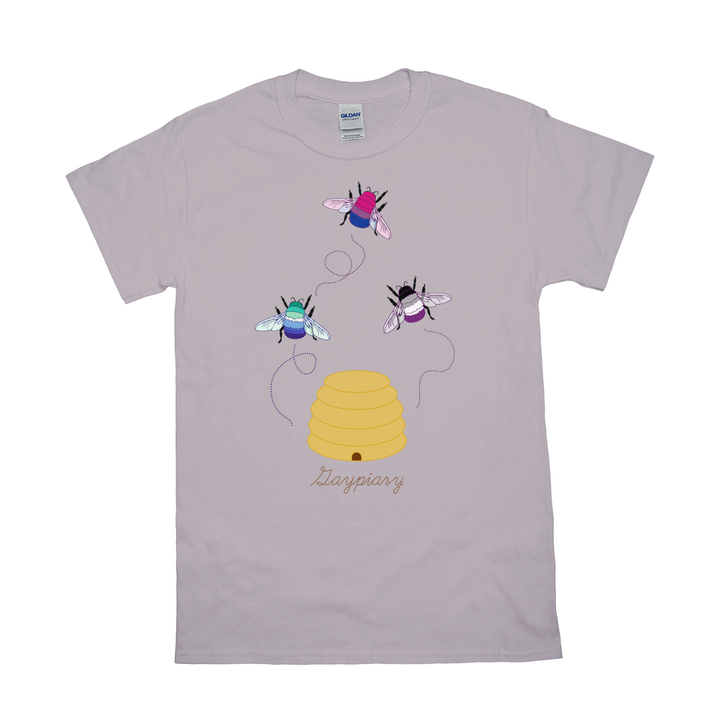 3 Bumblebees - Gaypiary LIGHT | Bumblebee Relaxed Fit Tshirt | Gildan Apparel ninjaferretart