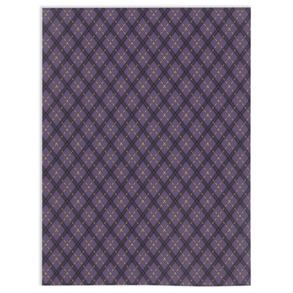 Nonbinary Dark Argyle Plaid Pride Minky Blankets