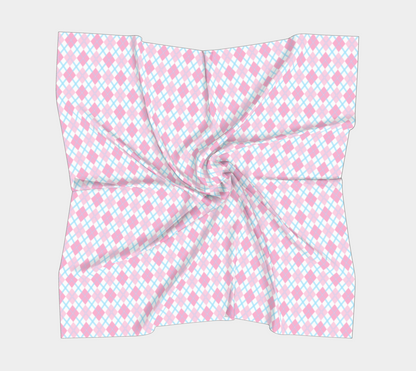 Transfeminine Argyle  Square Scarf