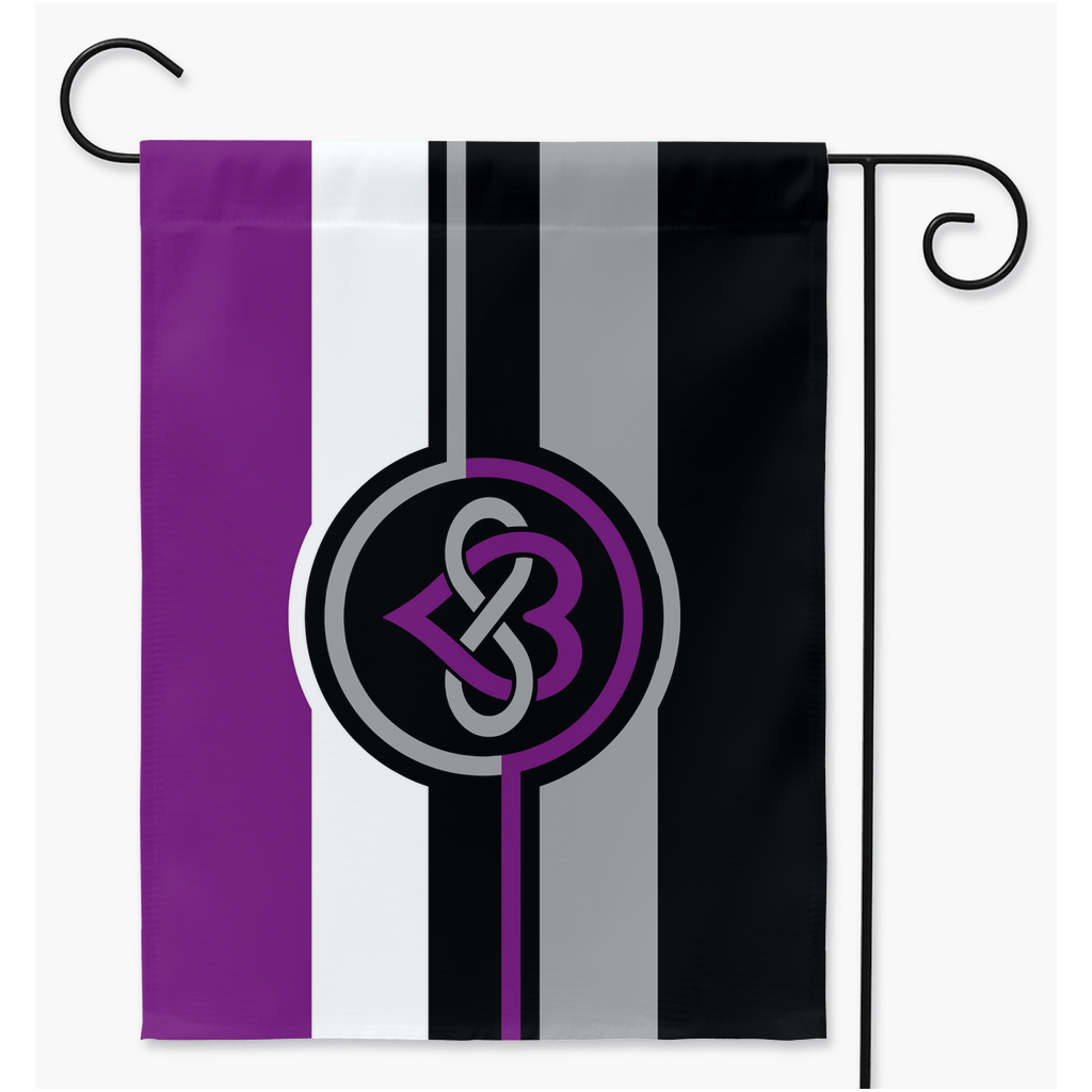 Polyamory - V4 - Asexual Yard and Garden Flags | Single Or Double-Sided | 2 Sizes