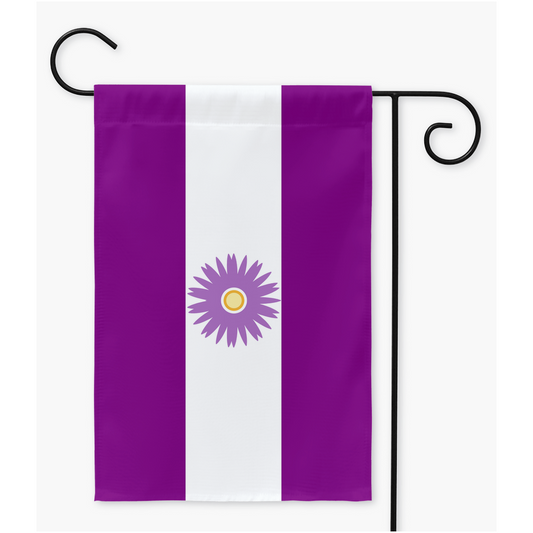 Enbian Pride - V2 Drapeaux de cour et de jardin | Simple ou double face | 2 tailles | Orientations romantiques et sexuelles