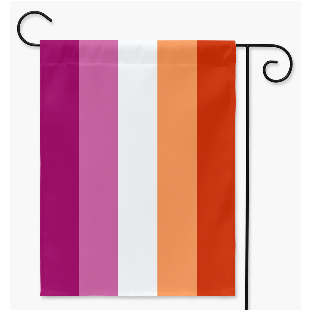 Lesbian - V1 Yard And Garden Flags | Single Or Double-Sided | 2 Sizes | Romantic and Sexual Orientations