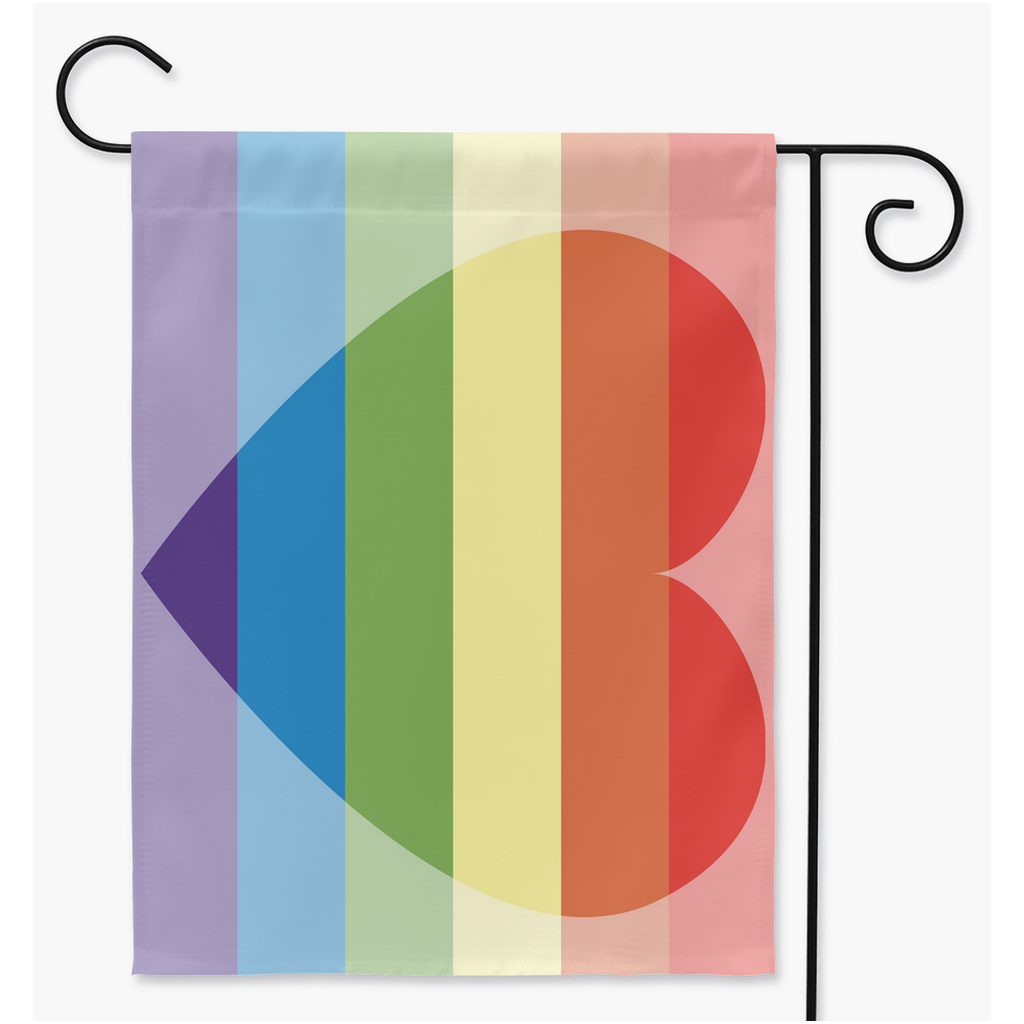 Homoromantic Yard and Garden Flags | Single Or Double-Sided | 2 Sizes | Romantic and Sexual Orientations