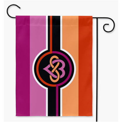 Polyamory - V4 - Lesbian Yard and Garden Flags | Single Or Double-Sided | 2 Sizes