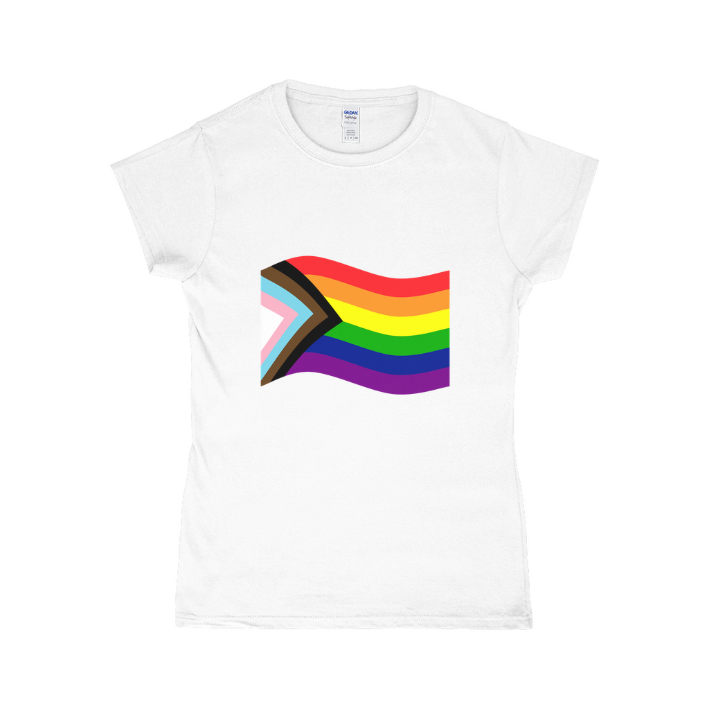 Rainbow Pride Flag Fitted Tshirt | Choose Your Flag | Gildan