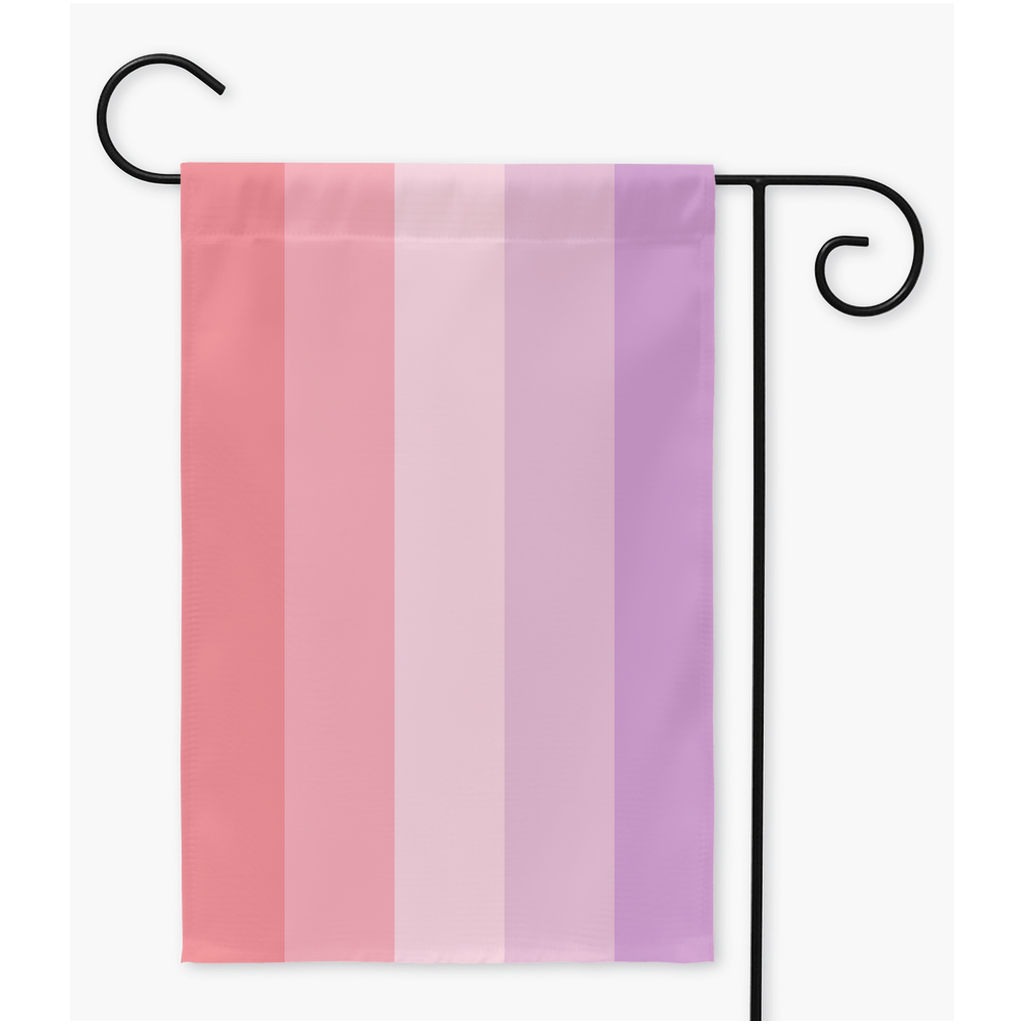 Drapeaux de cour et de jardin finromantiques | Simple ou double face | 2 tailles | Orientations romantiques et sexuelles