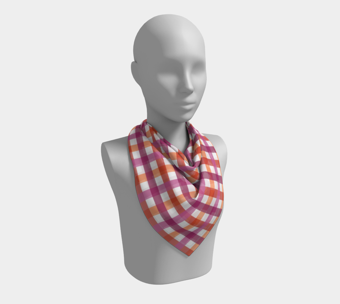 Lesbiana - V1 Gingham Square Pañuelo