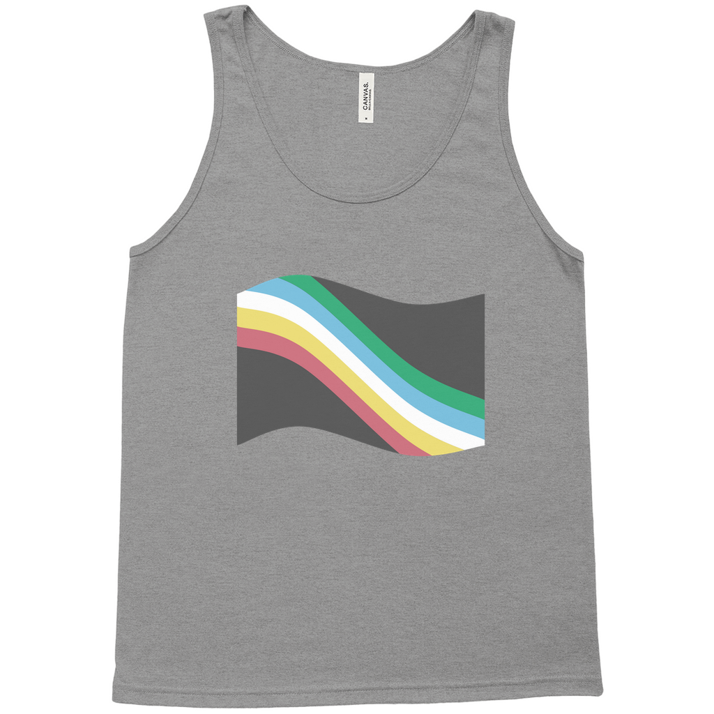 Disability and Neurodiversity Pride Flag Relaxed Fit Tank Tops | Choose Your Flag | Bella + Canvas