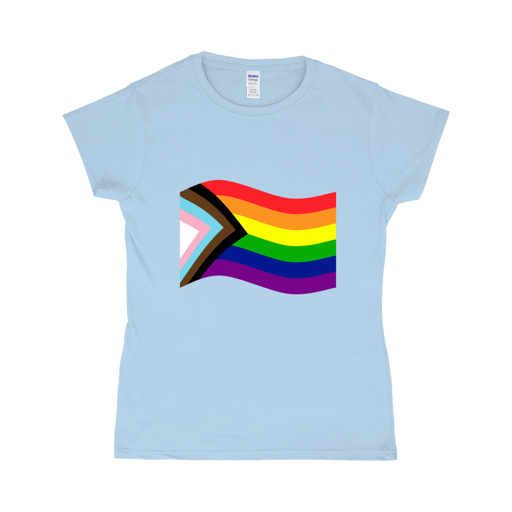 Rainbow Pride Flag Fitted Tshirt | Choose Your Flag | Gildan