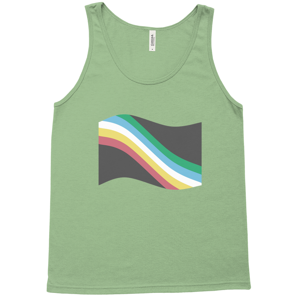 Disability and Neurodiversity Pride Flag Relaxed Fit Tank Tops | Choose Your Flag | Bella + Canvas