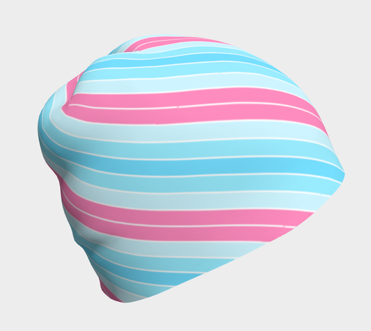 Transmasculine Candy Striped  Beanie