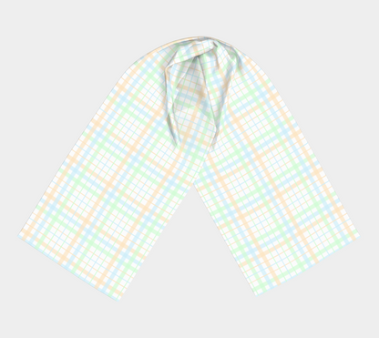 Unlabeled Orientation Plaid  Long Scarf