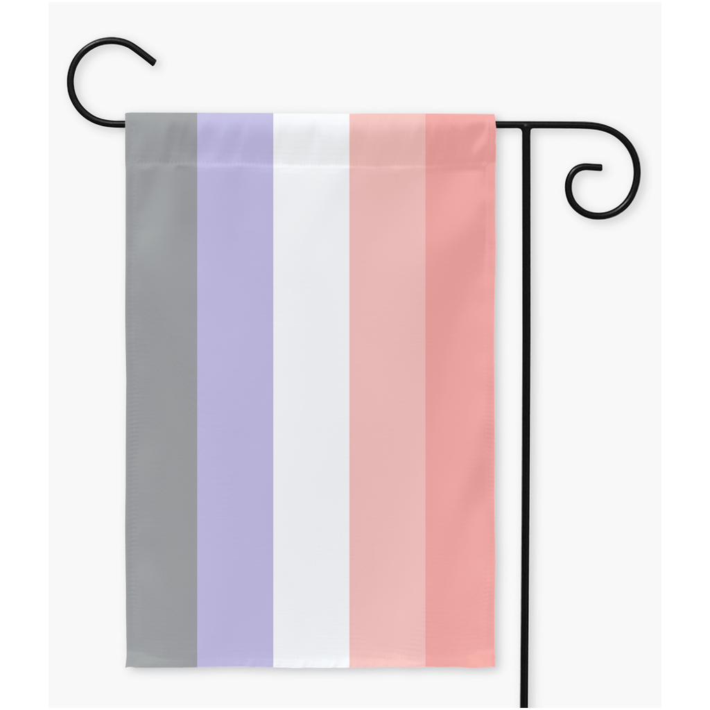 Cupioromantic - Drapeau de cour et de jardin V1 | Simple ou double face | 2 tailles | Spectre Aro Ace