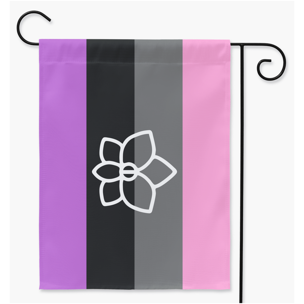 Orchidsexual Pride Yard et drapeaux de jardin | Simple ou double face | 2 tailles