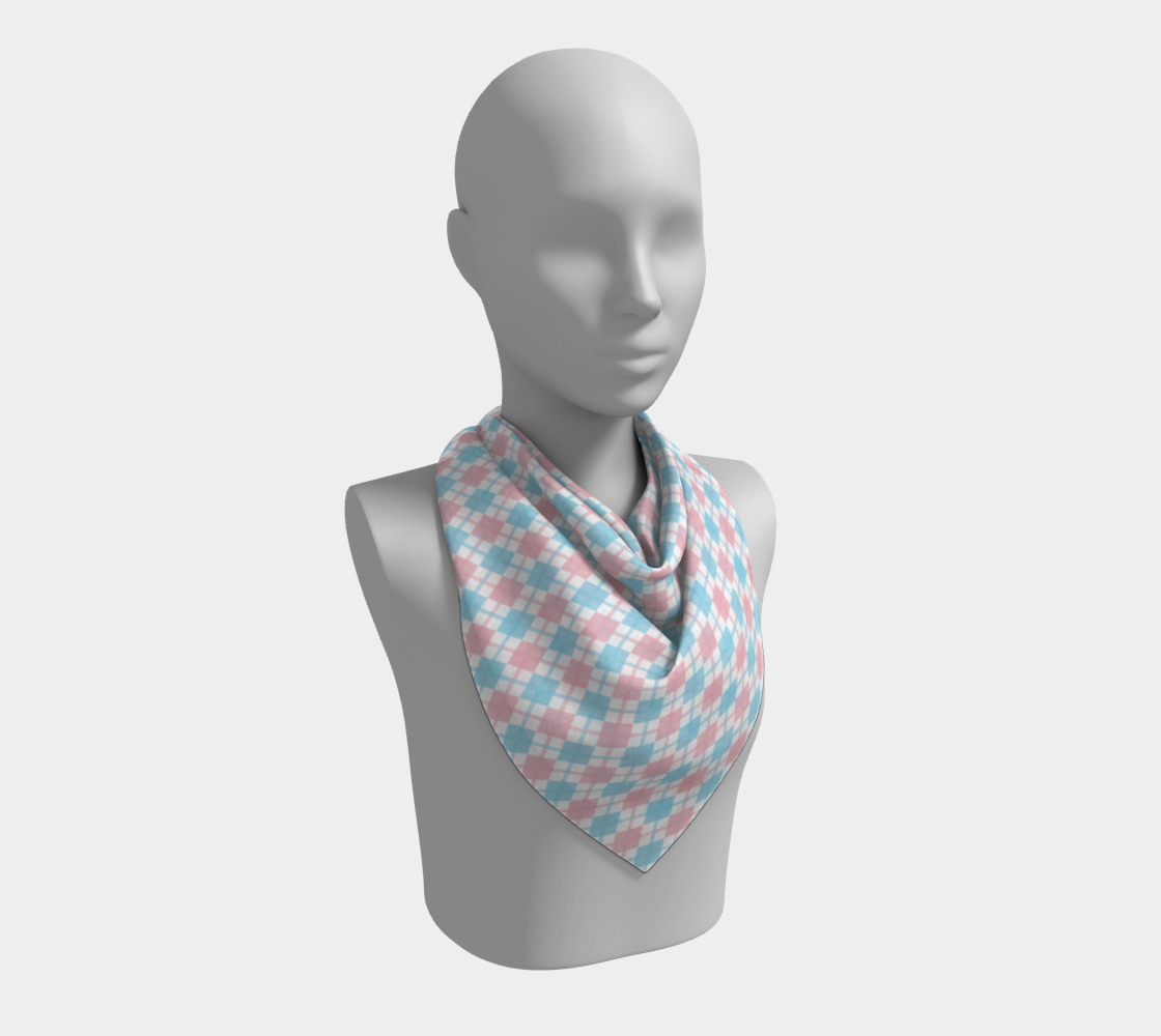 Transgender Argyle  Square Scarf