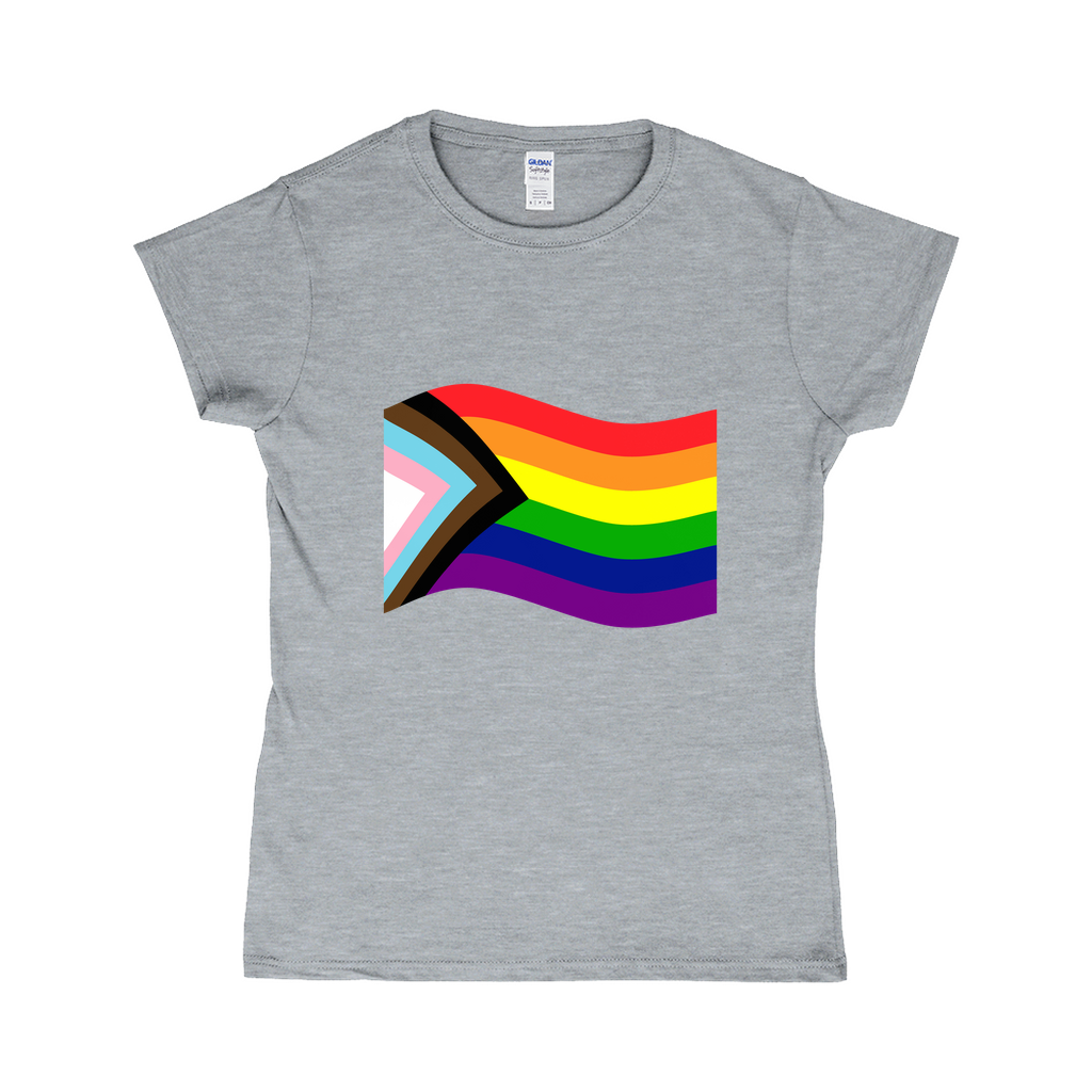 Rainbow Pride Flag Fitted Tshirt | Choose Your Flag | Gildan