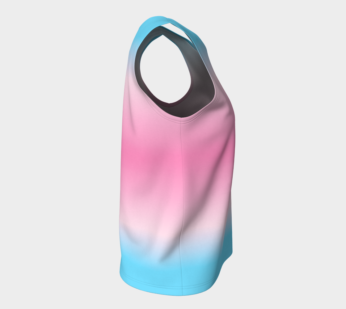 Transfeminine Gradient Loose Tank (Long)