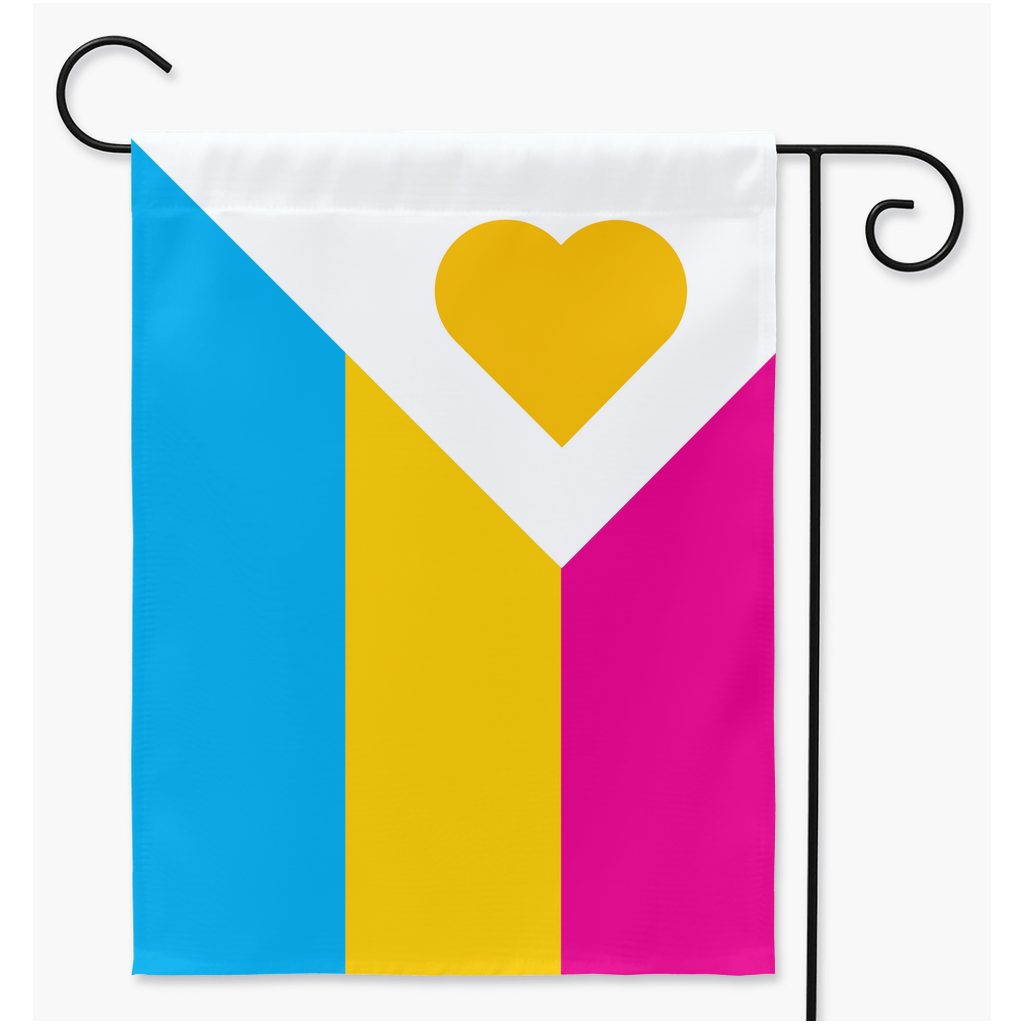 Polyamory Pride - V6 - Pansexual Yard and Garden Flags | Single Or Double-Sided | 2 Sizes
