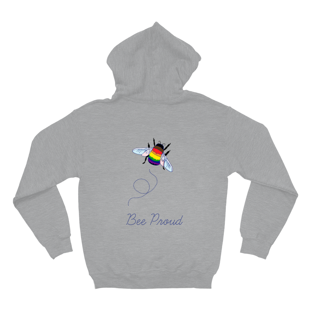 Bumblebee Pride Pun Hoodies (No-Zip/Pullover) - BACK DESIGN | Choose Your Flag and Pun | Bumblebee Pullover Hoodie | Lgbtqia