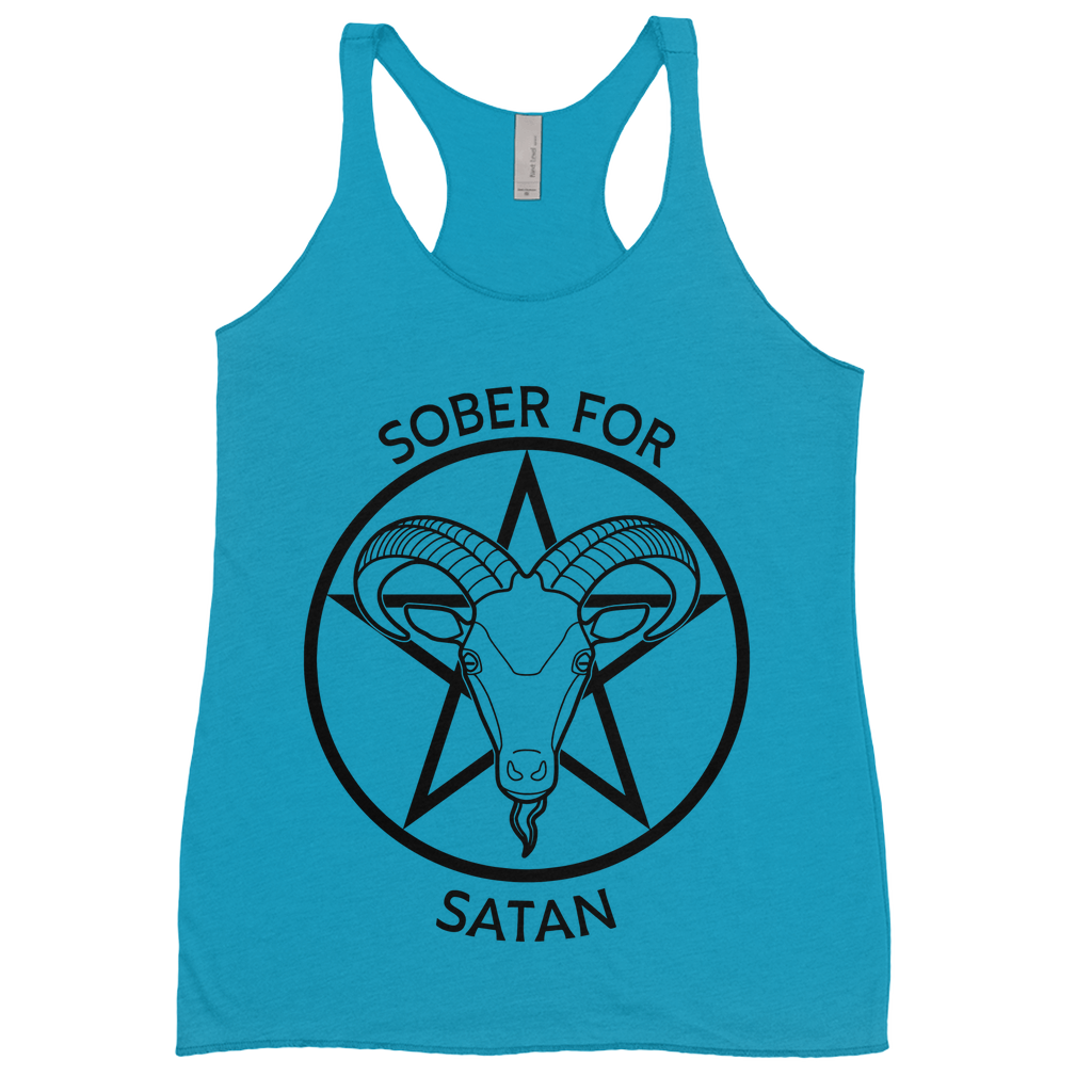 Sober for Satan Racerback Tank Top | Choose Your Colourway | Next Level
