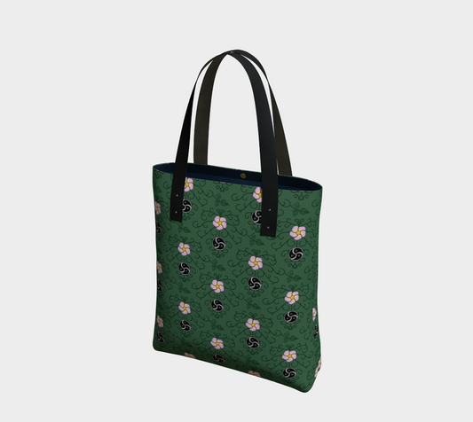 Wild Rose and Vine BDSM (Green) Tote Bag