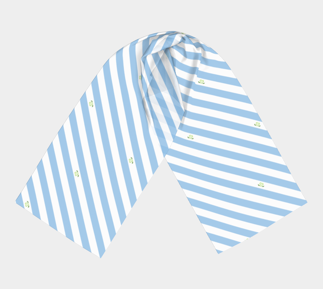 Pride Striped Long Scarf | Choose Your Colourway and Fabric