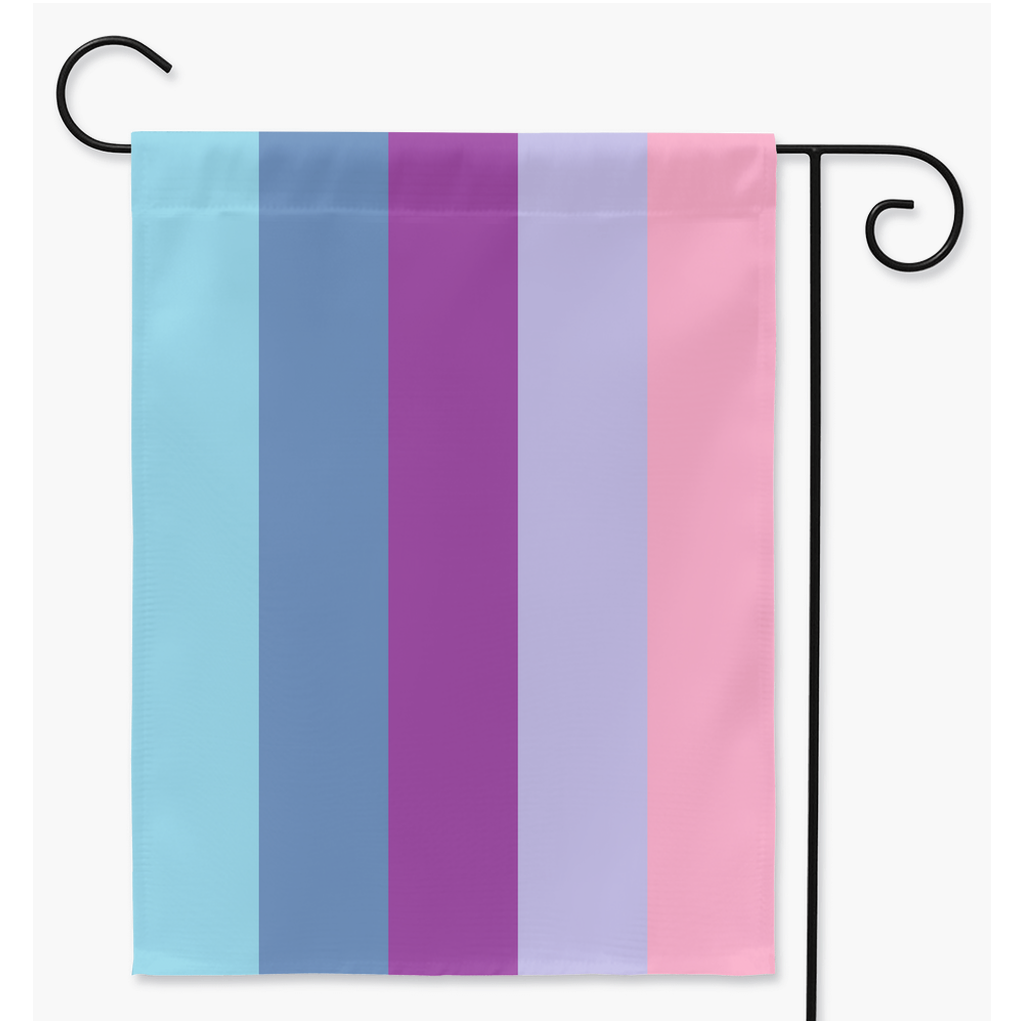 Omnigender Pride Yard and Garden Flags | Single Or Double-Sided | 2 Sizes | Gender Identity and Expression