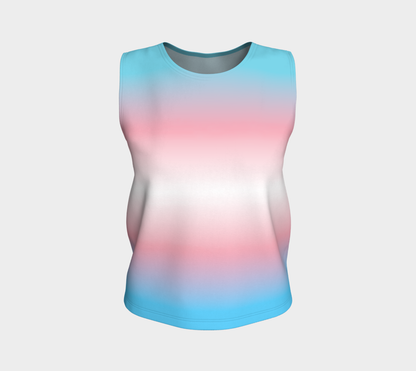 Transgender Gradient Loose Tank (Long)