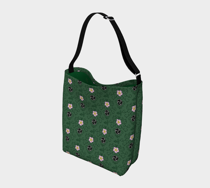 Tote de día Wild Rose and Vine BDSM (verde)