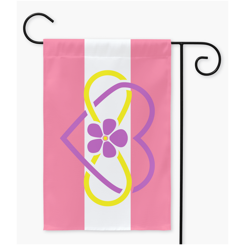 Polyamory - V3 - Sapphic Yard and Garden Flags | Single Or Double-Sided | 2 Sizes