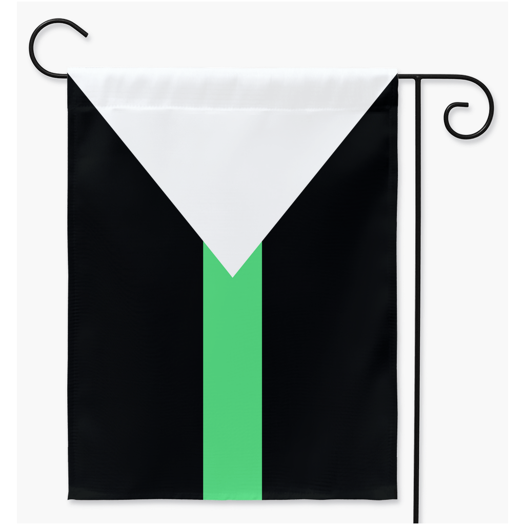 Noetiromantic Pride Yard and Garden Flags  | Single Or Double-Sided | 2 Sizes | Aromantic and Asexual Spectrum