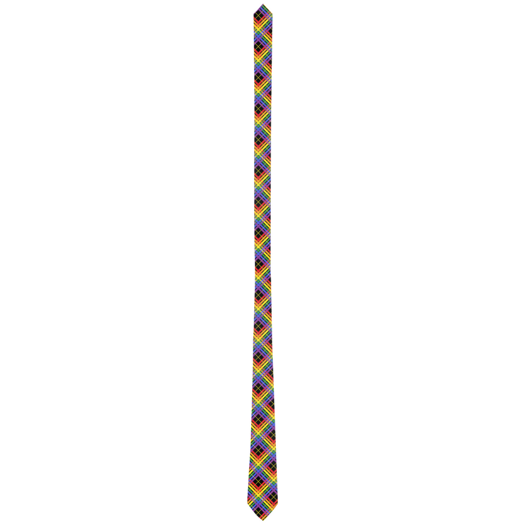 Rainbow and Black Plaid Neck Ties | Accessories | LGBTQIA2S+